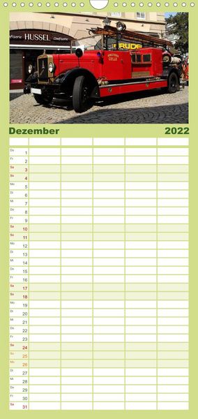 Produktbild: Familienplaner Oldtimer vergangenger Jahrzehnte (Wandkalender 2022 , 21 cm x 45 cm, hoch)