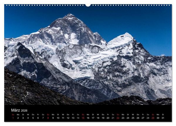 Produktbild: Himalaya - Dach der Welt (hochwertiger Premium Wandkalender 2026 DIN A2 quer), Kunstdruck in Hochglanz