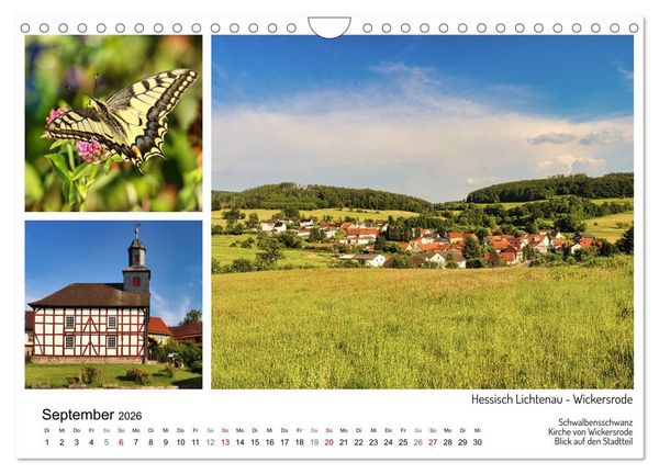 Produktbild: M&auml;rchenhaftes Hessisch Lichtenau (Wandkalender 2026 DIN A4 quer), CALVENDO Monatskalender