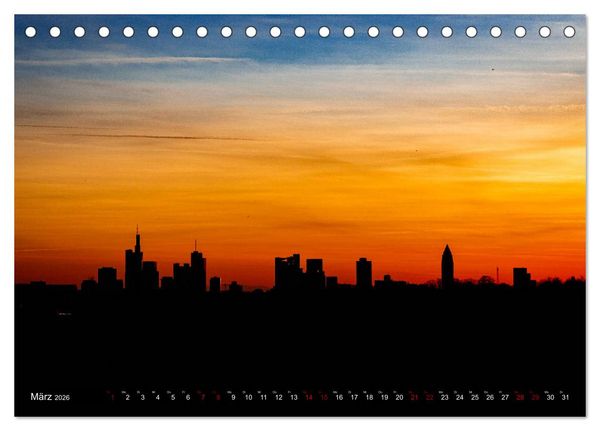 Produktbild: Main Frankfurt (Tischkalender 2026 DIN A5 quer), CALVENDO Monatskalender