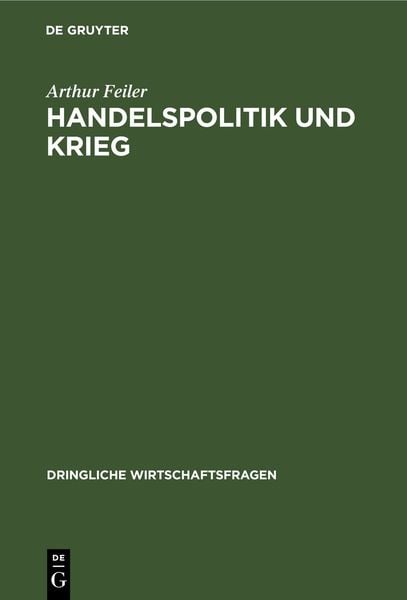 Produktbild: Handelspolitik und Krieg