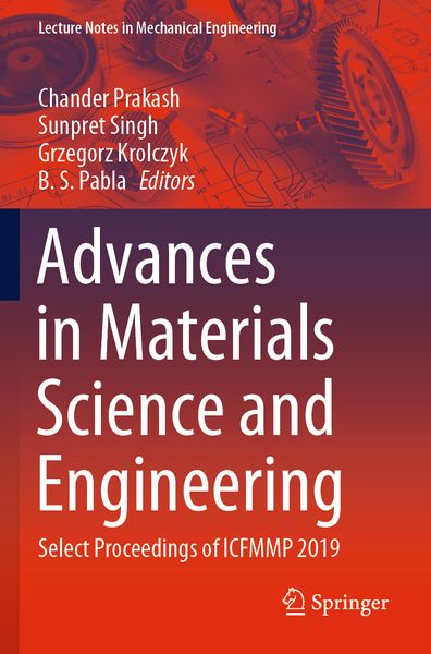 Produktbild: Advances in Materials Science and Engineering
