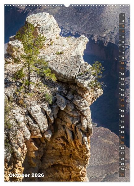 Produktbild: GRAND CANYON Imposante Aussichten (hochwertiger Premium Wandkalender 2026 DIN A2 hoch), Kunstdruck in Hochglanz