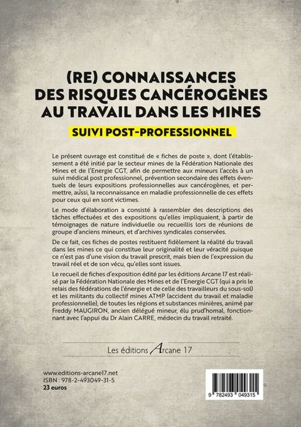 Produktbild: Risques du travail dans mines en