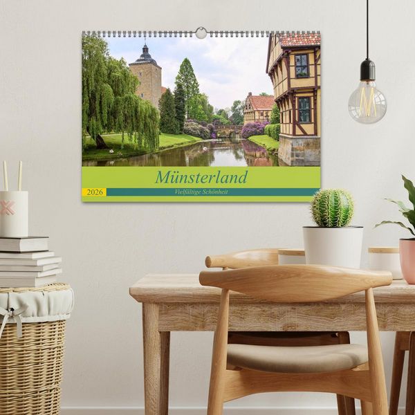 Produktbild: M&uuml;nsterland - Vielf&auml;ltige Sch&ouml;nheit (Wandkalender 2026 DIN A3 quer), CALVENDO Monatskalender