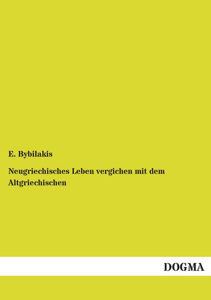 Produktbild: Neugriechisches Leben vergichen mit dem Altgriechischen