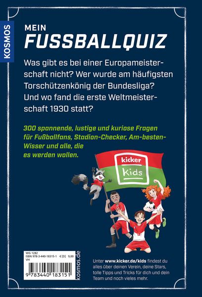 Produktbild: kicker Kids Fu&szlig;ball Quiz