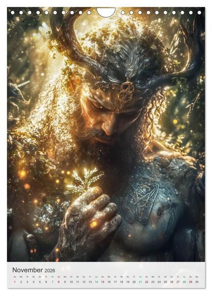 Produktbild: Nordische Mythologie (Wandkalender 2026 DIN A4 hoch), CALVENDO Monatskalender