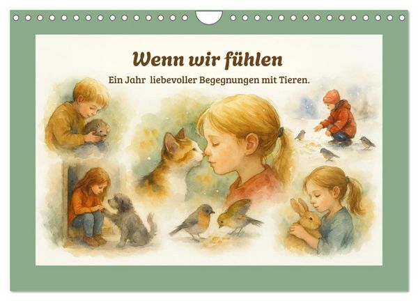 Wenn wir fühlen (Wandkalender 2026 DIN A4 quer), CALVENDO Monatskalender