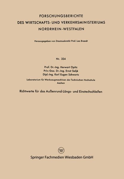 Produktbild: Richtwerte f&uuml;r das Au&szlig;enrund-L&auml;ngs- und Einstechschleifen