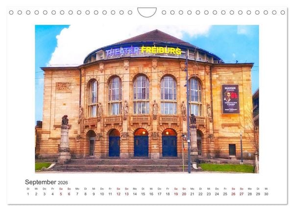 Produktbild: Freiburg - Breisgau Metropole (Wandkalender 2026 DIN A4 quer), CALVENDO Monatskalender