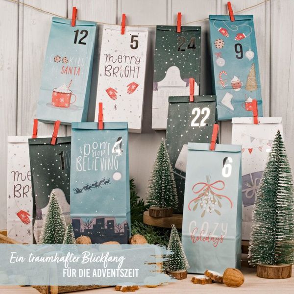 Produktbild: Adventskalender Christmas blau