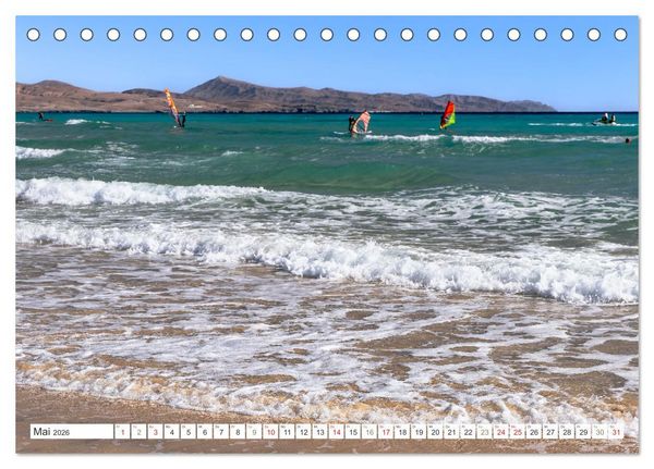 Produktbild: Fuerteventura - W&uuml;stenzauber und Meeresrauschen (Tischkalender 2026 DIN A5 quer), CALVENDO Monatskalender