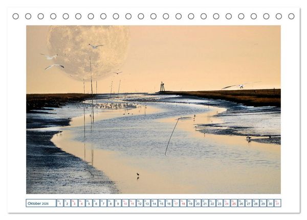 Produktbild: MoonMania (Tischkalender 2026 DIN A5 quer), CALVENDO Monatskalender