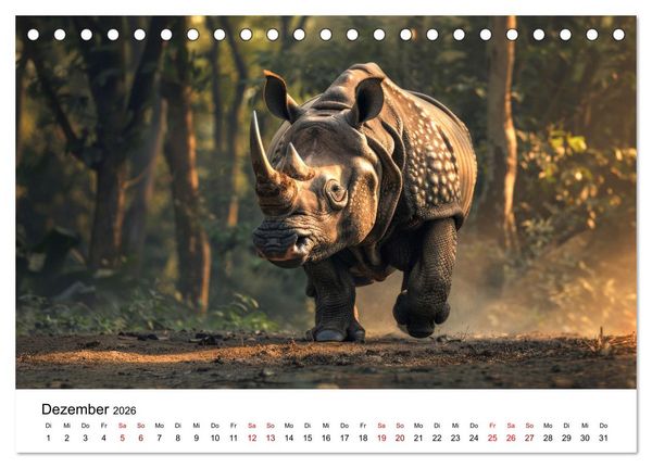 Produktbild: Magische Tierwelt Asiens (Tischkalender 2026 DIN A5 quer), CALVENDO Monatskalender