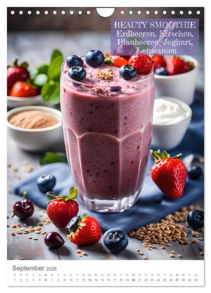 Produktbild: Vitamine im Glas - Gesunde Smoothie Kreationen (Wandkalender 2026 DIN A4 hoch), CALVENDO Monatskalender