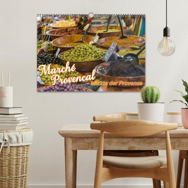 Produktbild: March&eacute; Provencal - M&auml;rkte der Provence (Wandkalender 2026 DIN A3 quer), CALVENDO Monatskalender