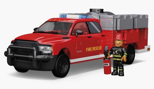 Produktbild: COBI 24612 - Fire Truck, Feuerwehrauto, Ma&szlig;stab 1:35, Bausatz, 358 Teile+1 Figur
