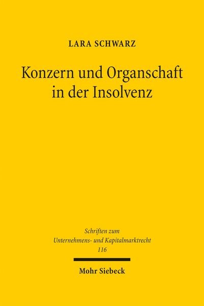 Produktbild: Konzern und Organschaft in der Insolvenz