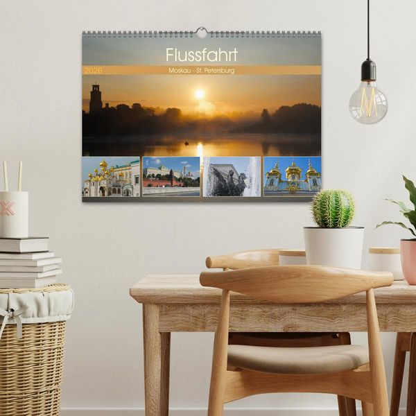 Produktbild: Flussfahrt Moskau - St. Petersburg (Wandkalender 2026 DIN A3 quer), CALVENDO Monatskalender