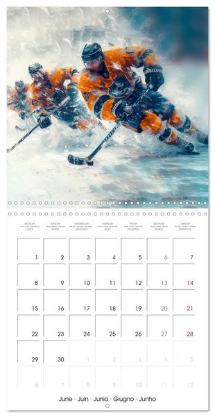 Produktbild: THE SPIRIT OF ICE HOCKEY (Wall Calendar 2026 12 &times; 12 Inch) CALVENDO 12 Month Wall Calendar