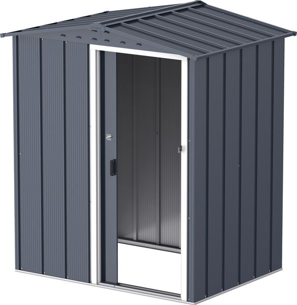 Metall Gerätehaus 163x112 Gartenhaus Schiebetür