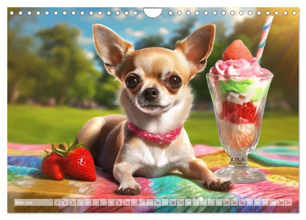 Produktbild: Chillige Chihuahuas - Entspannte Fellnasen genie&szlig;en das Leben (Wandkalender 2026 DIN A4 quer), CALVENDO Monatskalender