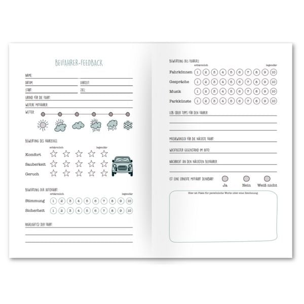Produktbild: Beifahrer-G&auml;stebuch zum 18. Geburtstag - Kreatives Auto-G&auml;stebuch f&uuml;r Fahranf&auml;nger, F&uuml;hrerschein & Neues Auto
