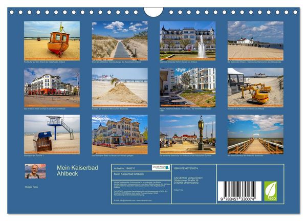 Produktbild: Mein Kaiserbad Ahlbeck (Wandkalender 2026 DIN A4 quer), CALVENDO Monatskalender