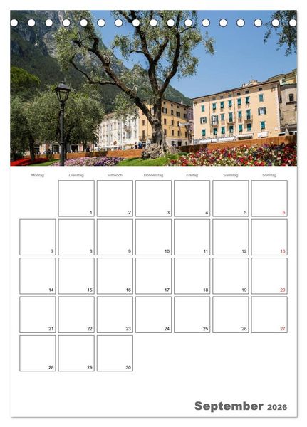 Produktbild: GARDASEE Terminplaner (Tischkalender 2026 DIN A5 hoch), CALVENDO Monatskalender