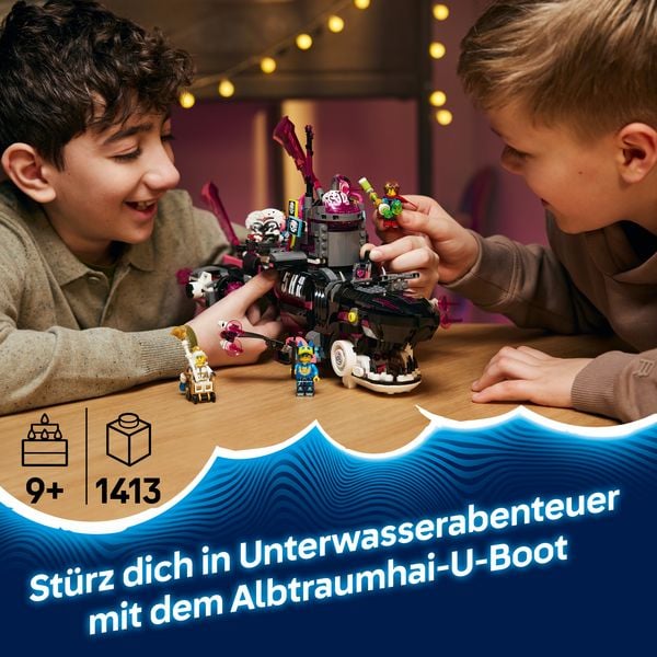 Produktbild: LEGO DREAMZzz 71500 Albtraumhai-U-Boot, Kreatives Kinder Spielzeug