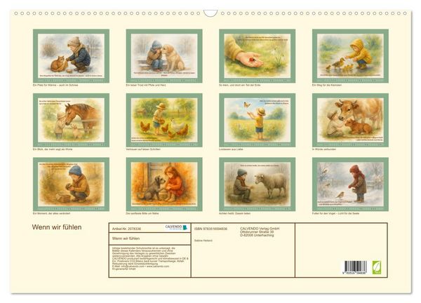 Produktbild: Wenn wir f&uuml;hlen (Wandkalender 2026 DIN A2 quer), CALVENDO Monatskalender