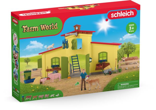 Schleich - Farm World - Großer Stall mit Tieren und Zubehör