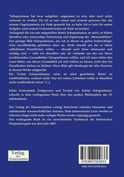 Produktbild: Arthur Schopenhauer: Von ihm. &Uuml;ber ihn