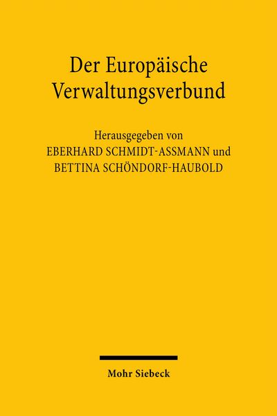 Produktbild: Der Europ&auml;ische Verwaltungsverbund