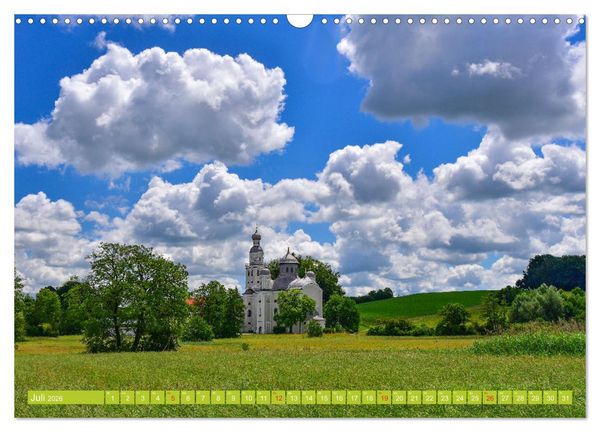 Produktbild: Kirchen und Kapellen in Bayern (Wandkalender 2026 DIN A3 quer), CALVENDO Monatskalender