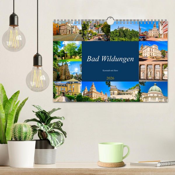 Produktbild: Bad Wildungen, Kurstadt mit Herz (Wandkalender 2026 DIN A4 quer), CALVENDO Monatskalender