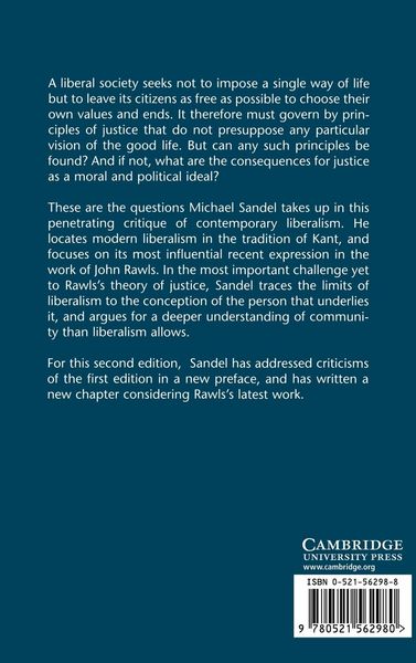 Produktbild: Liberalism and the Limits of Justice