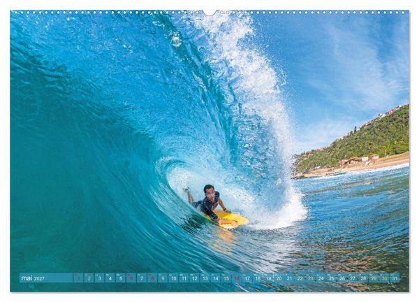 Produktbild: Le surf ou la qu&ecirc;te de la vague parfaite (Calendrier mural haut de gamme 2027 DIN A2 vertical), CALVENDO calendrier mensuel