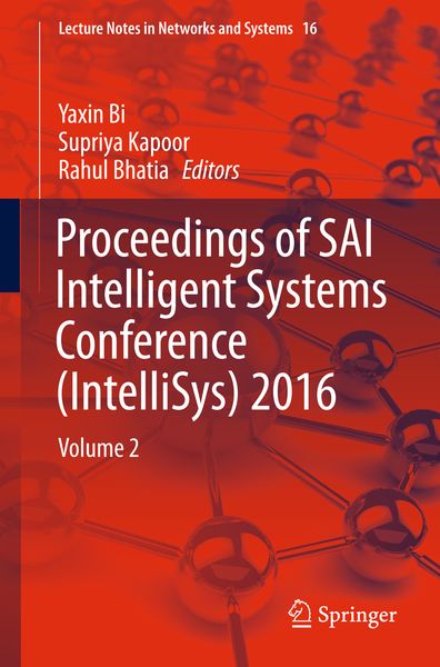 Produktbild: Proceedings of SAI Intelligent Systems Conference (IntelliSys) 2016