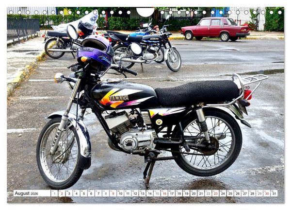 Produktbild: Zweirad Nostalgie - YAMAHA in Kuba (Wandkalender 2026 DIN A4 quer), CALVENDO Monatskalender
