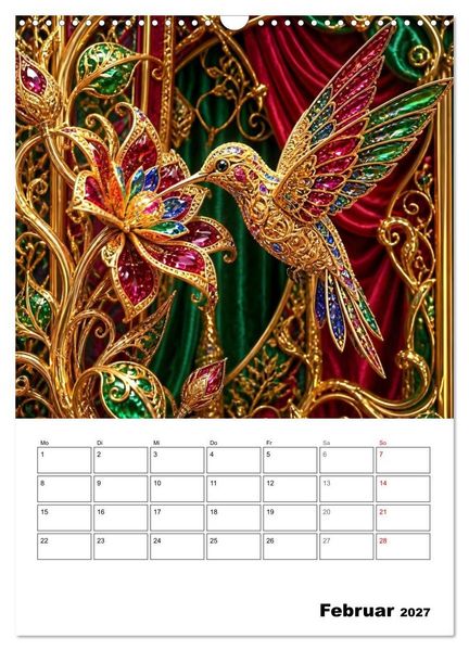 Produktbild: Kolibri-Welten (Wandkalender 2027 DIN A3 hoch), CALVENDO Monatskalender