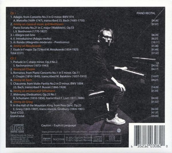 Produktbild: James Rhodes Live in Brighton-Piano Recital
