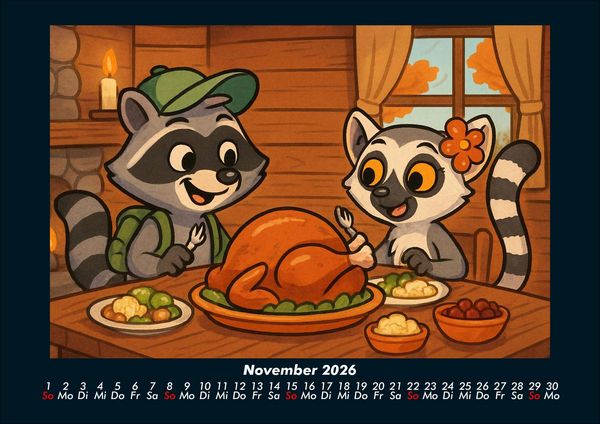 Produktbild: Rocco & Lulu - Reise durch die USA 2026 Fotokalender DIN A4