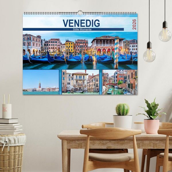 Produktbild: Venedig - Stille Momente (Wandkalender 2026 DIN A2 quer), CALVENDO Monatskalender