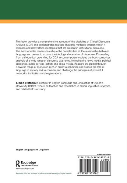 Produktbild: Critical Discourse Analysis