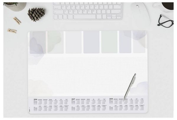 Produktbild: Sigel H6312 Schreibunterlage Papier Wochenplan kariert (B x H) 59.50 cm x 41 cm 2026, 2027, 2028 30 Blatt