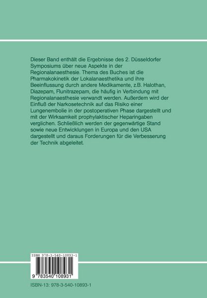 Produktbild: Neue Aspekte in der Regionalanaesthesie 2