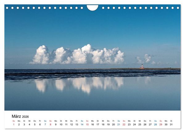 Produktbild: Lichtstimmungen in Sankt Peter-Ording (Wandkalender 2026 DIN A4 quer), CALVENDO Monatskalender