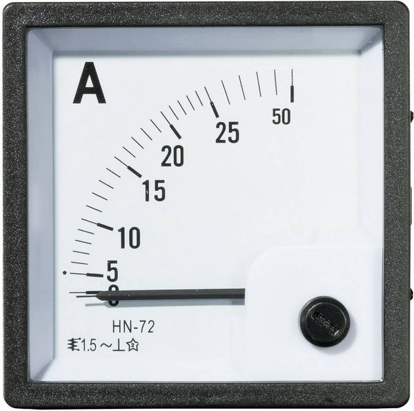 Produktbild: VOLTCRAFT AM-72X72/25A AM-72X72/25A Analog-Einbaumessger&auml;t AM-72X72/25A 25A Dreheisen